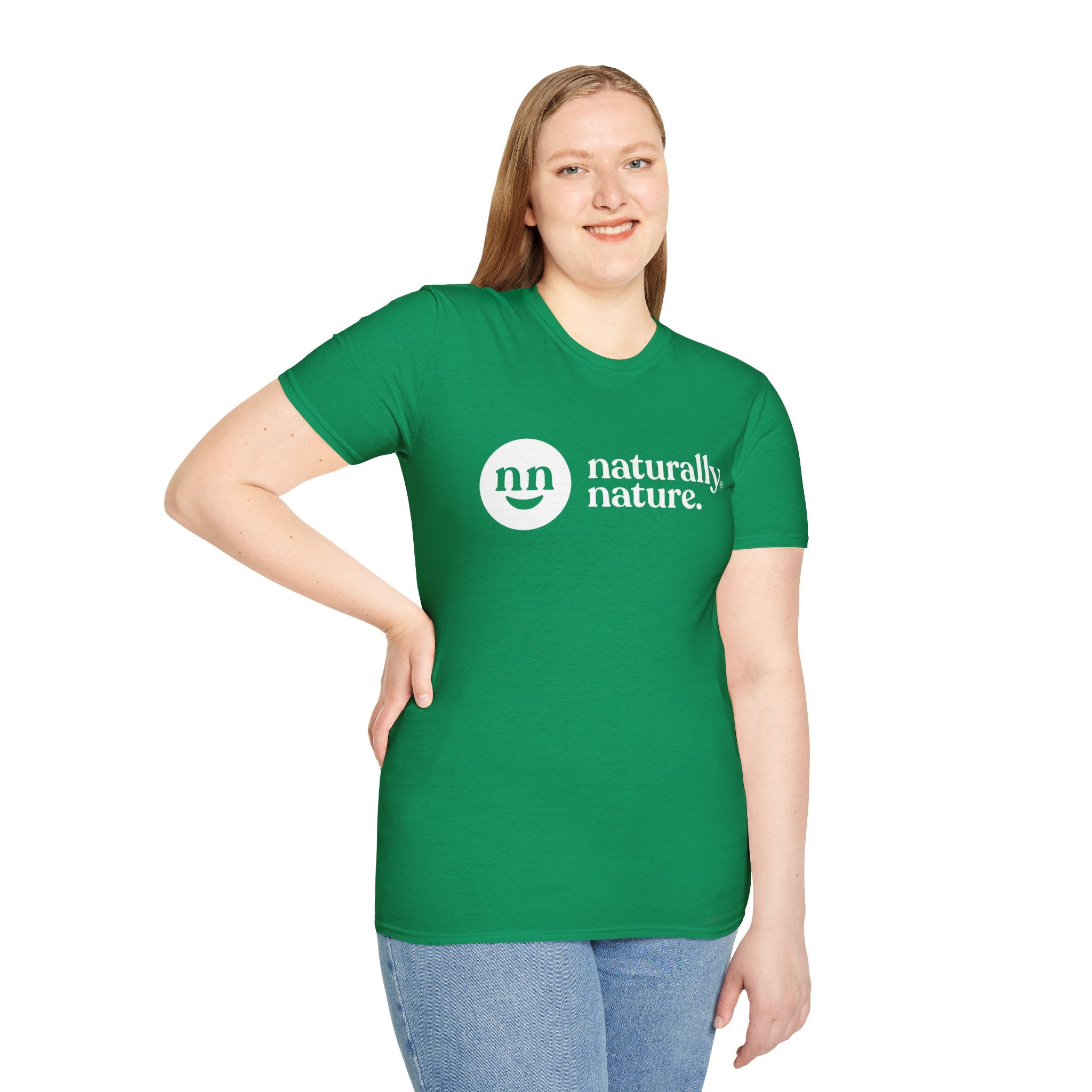 Naturally Nature Mom T-Shirt, Logo Unisex Softstyle!