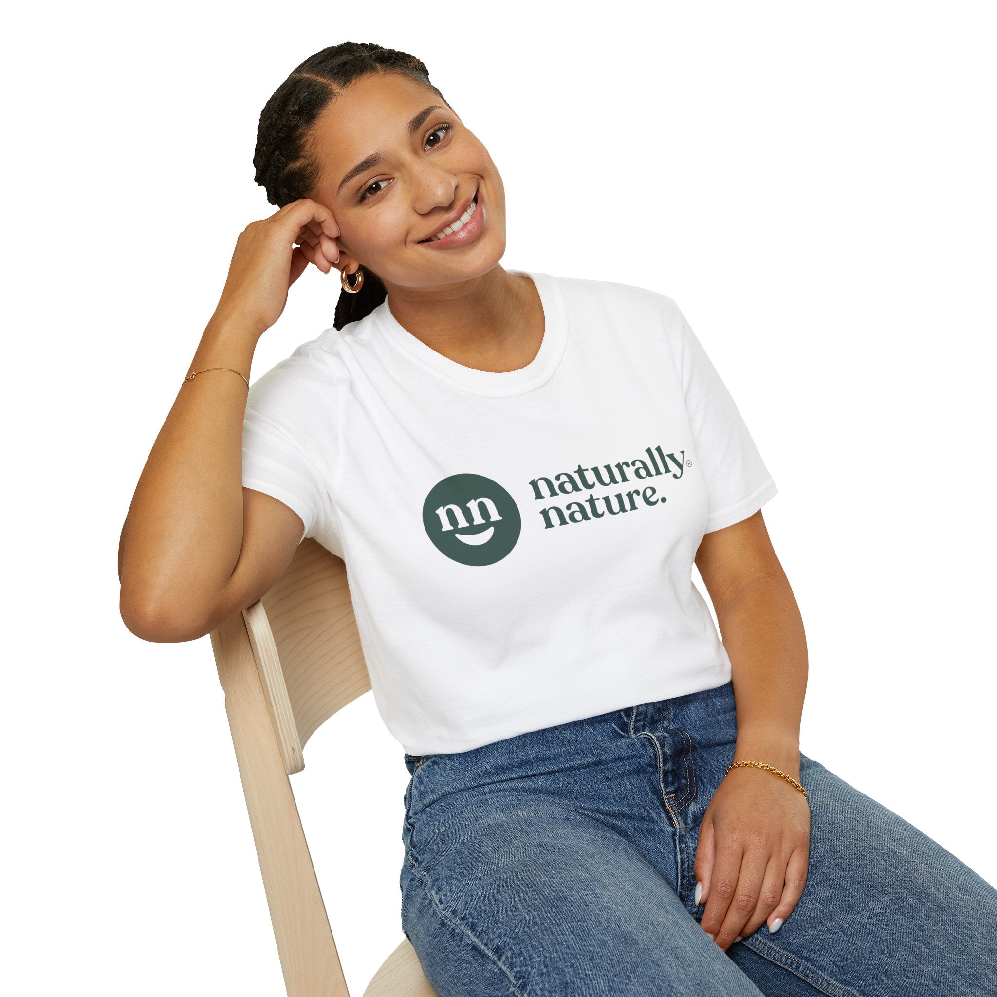 Naturally Nature Mom T-Shirt, Logo Unisex Softstyle!