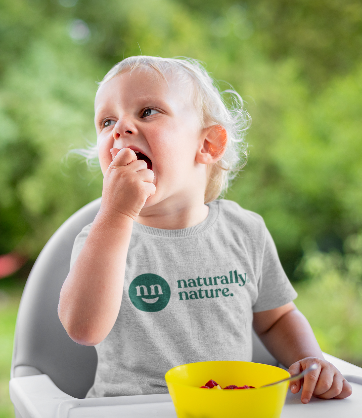 Naturally Nature Cotton Toddler Tee, Sizes 2T-5T, Heather Gray or White, Rabbit Skins Premium Jersey
