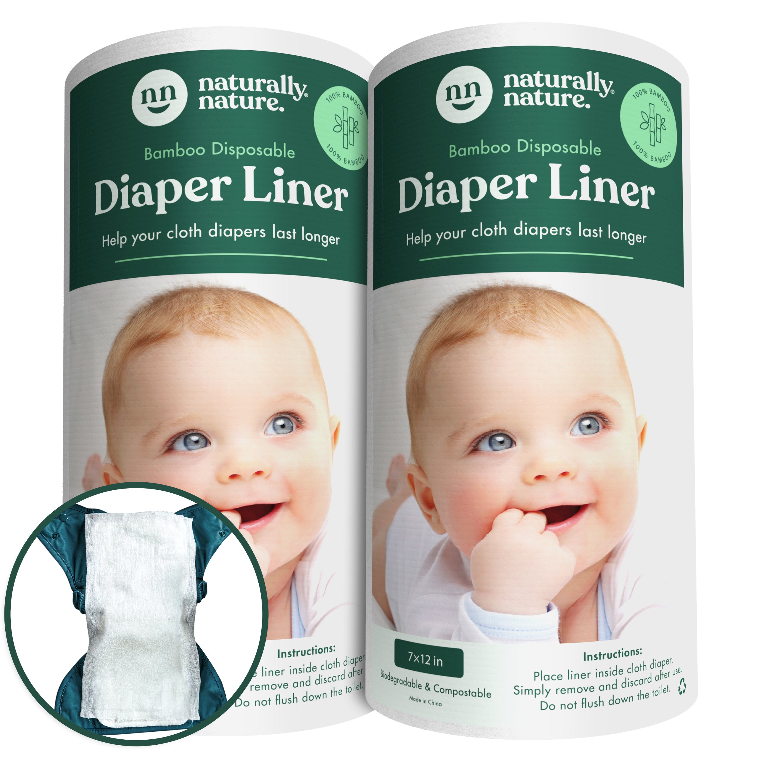 Bamboo Disposable Diaper Liners