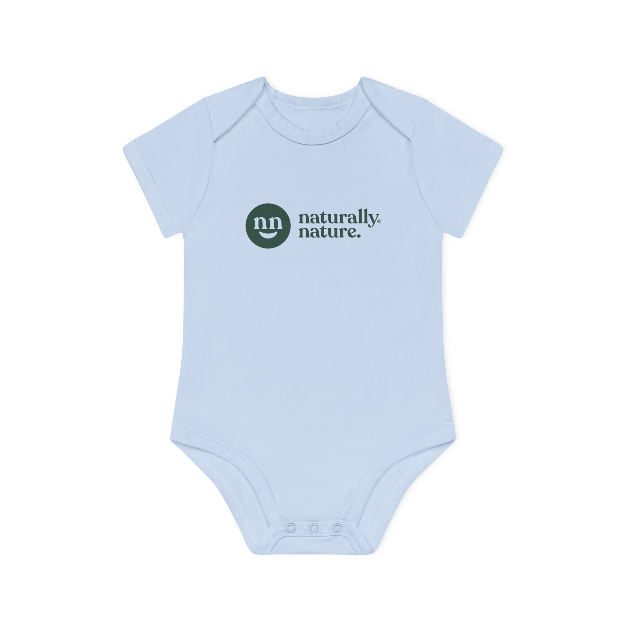 Naturally Nature Baby Organic Short Sleeve Bodysuit, 100% Certified Organic Cotton with Tear-away Label