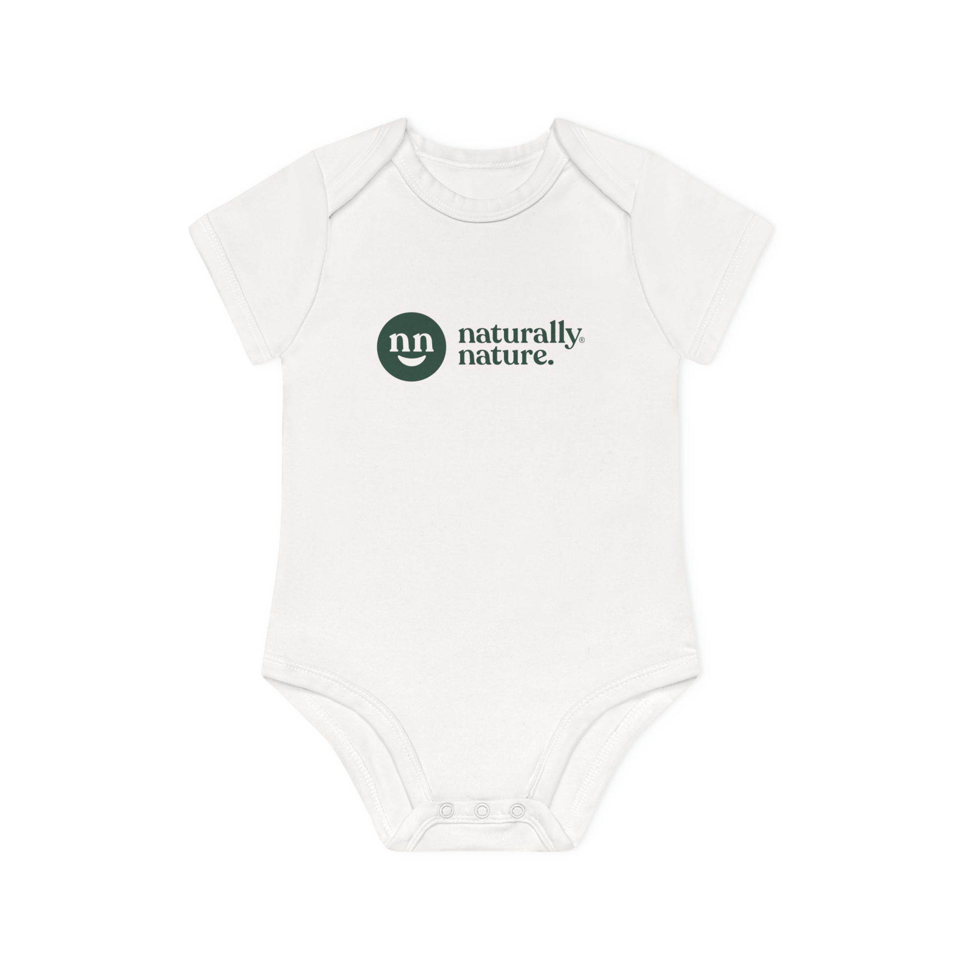Naturally Nature Baby Organic Short Sleeve Bodysuit, 100% Certified Or –  naturallynature
