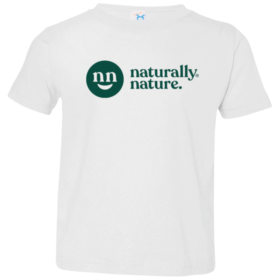 Naturally Nature Cotton Toddler Tee, Sizes 2T-5T, Heather Gray or White, Rabbit Skins Premium Jersey