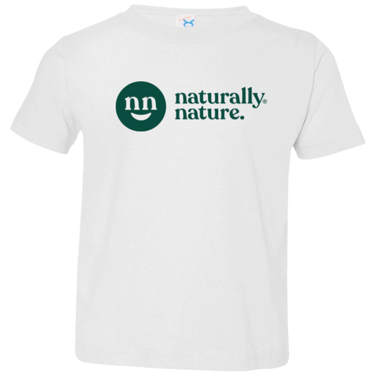 Naturally Nature Cotton Toddler Tee, Sizes 2T-5T, Heather Gray or White, Rabbit Skins Premium Jersey