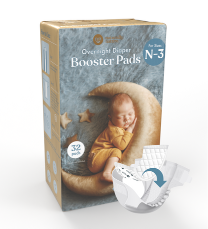 Naturally Nature Boys Newborn Diaper Booster Pads Sizes N-3, Baby