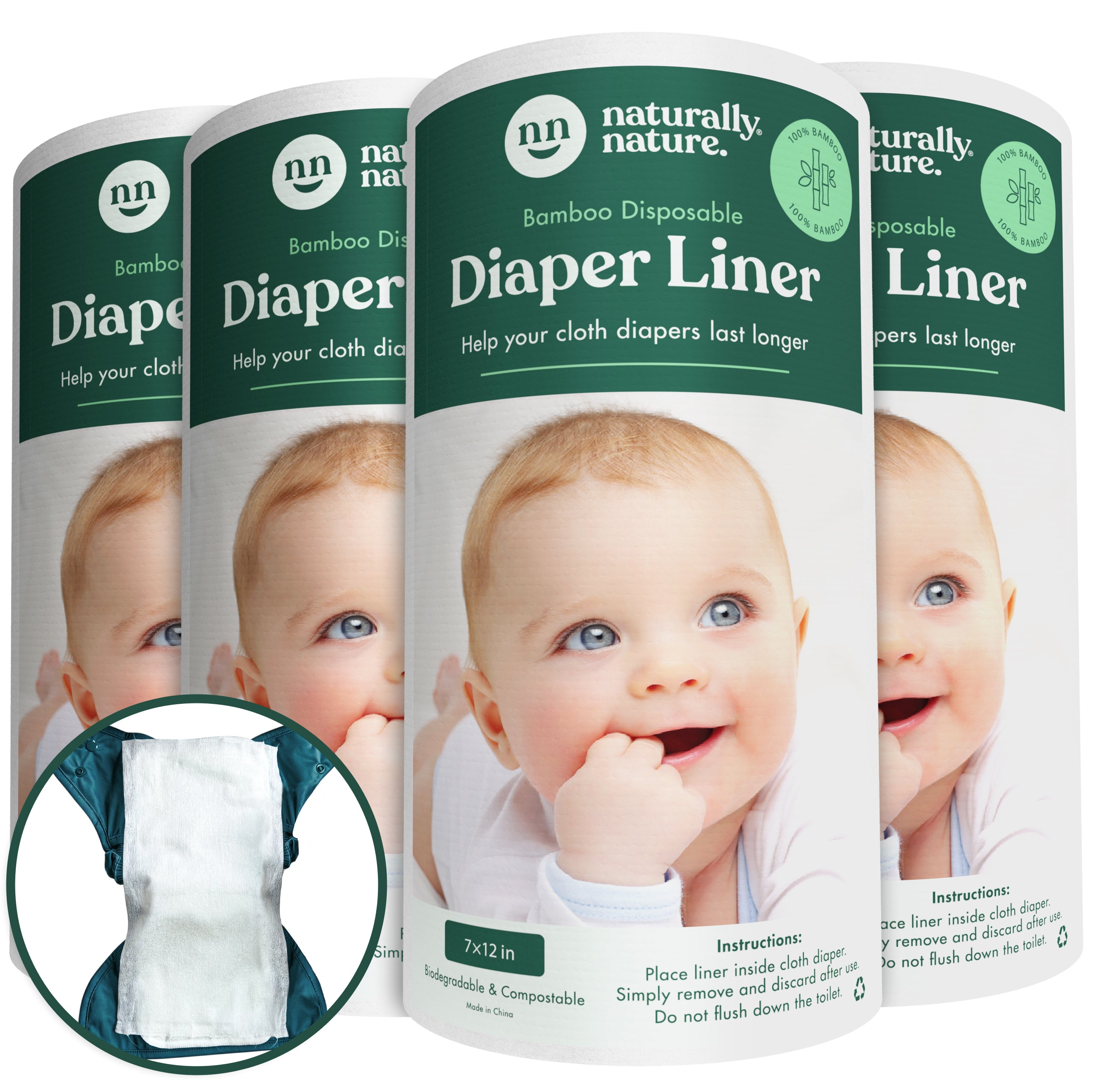 Bamboo Disposable Diaper Liners