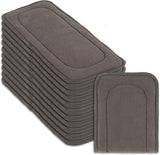 Cloth Diaper Inserts Charcoal Bamboo (Pack of 12)