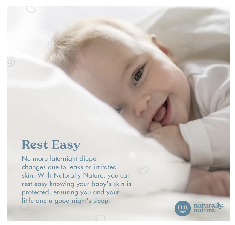 Happy baby resting easy through the night with Naturally Nature